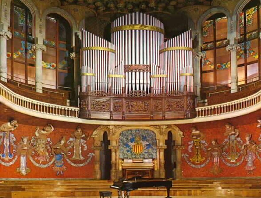 Орган во дворце каталонской музыки