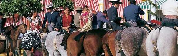 лошади на Feria de Sevilla
