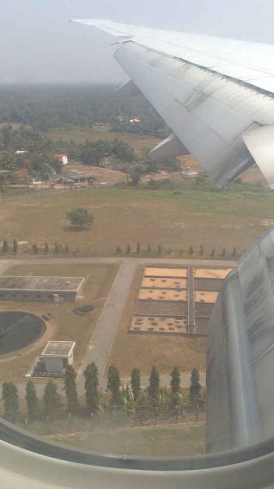 Вид на Шри-Ланку из самолета