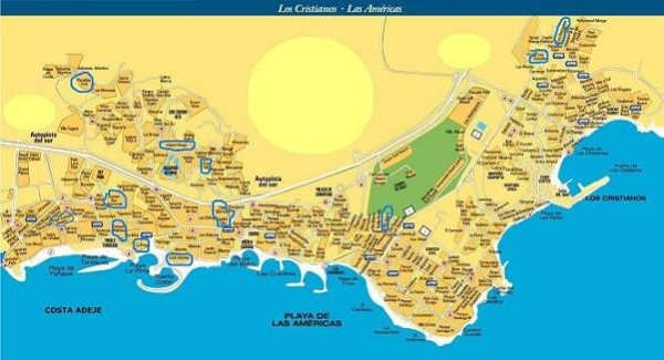 карта Коста Адехе